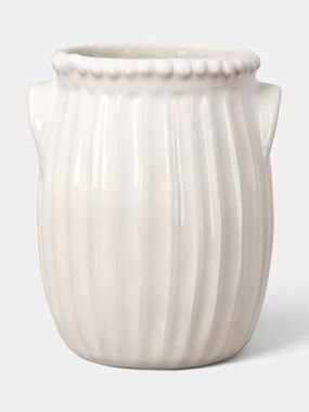 Beaded Cream Ceramic Utensil Holder - Threshold